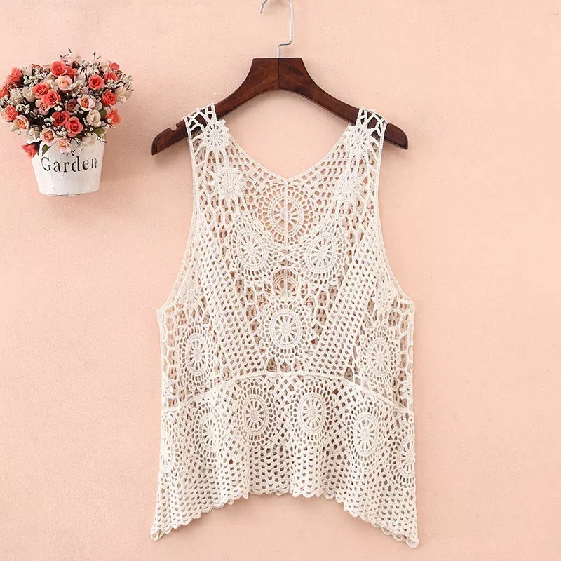 Hollow Knit Vest, Spring And Summer Style, Medium And Long A-line ...