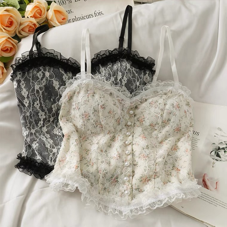 Top Femme Aeropostale - Bretelles Spaghetti, Imprimé Floral - Taille M Occasion Très Bon état