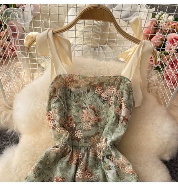 HALTER EMBELLISHED TULLE DRESS main image 0