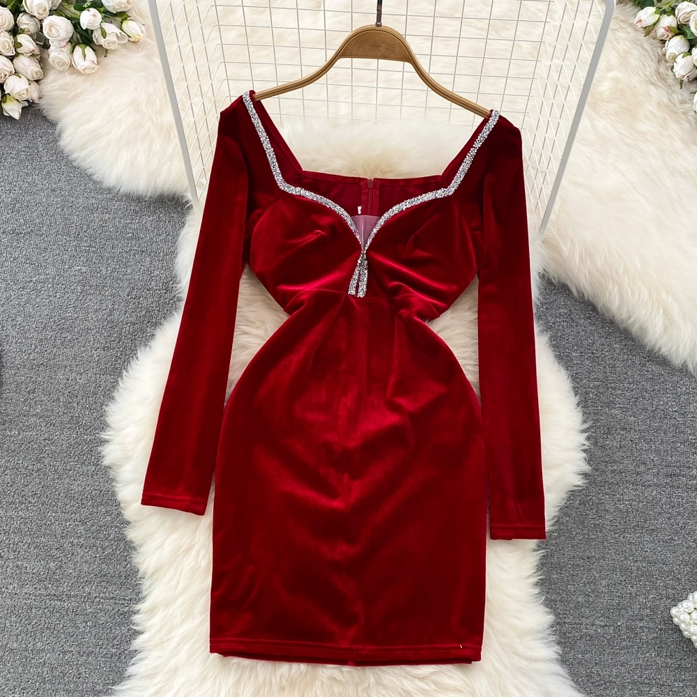 Temperament, Slim Waist, Sexy Hip Wrap Dress on Luulla