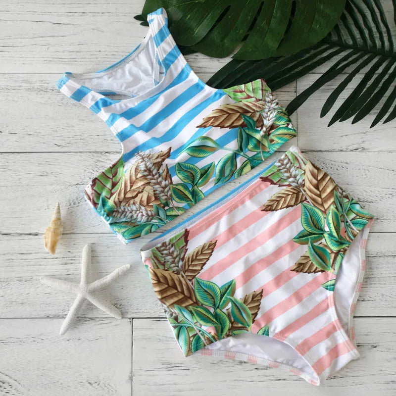 Review For Cute Lotus Leaf Split Three-Piece Swimsuit YV40171 main image 1