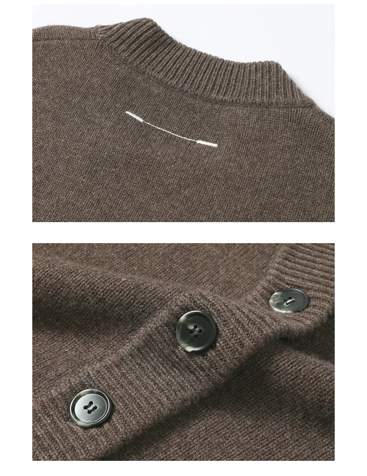 V-Neck Tie Knit Cardigan