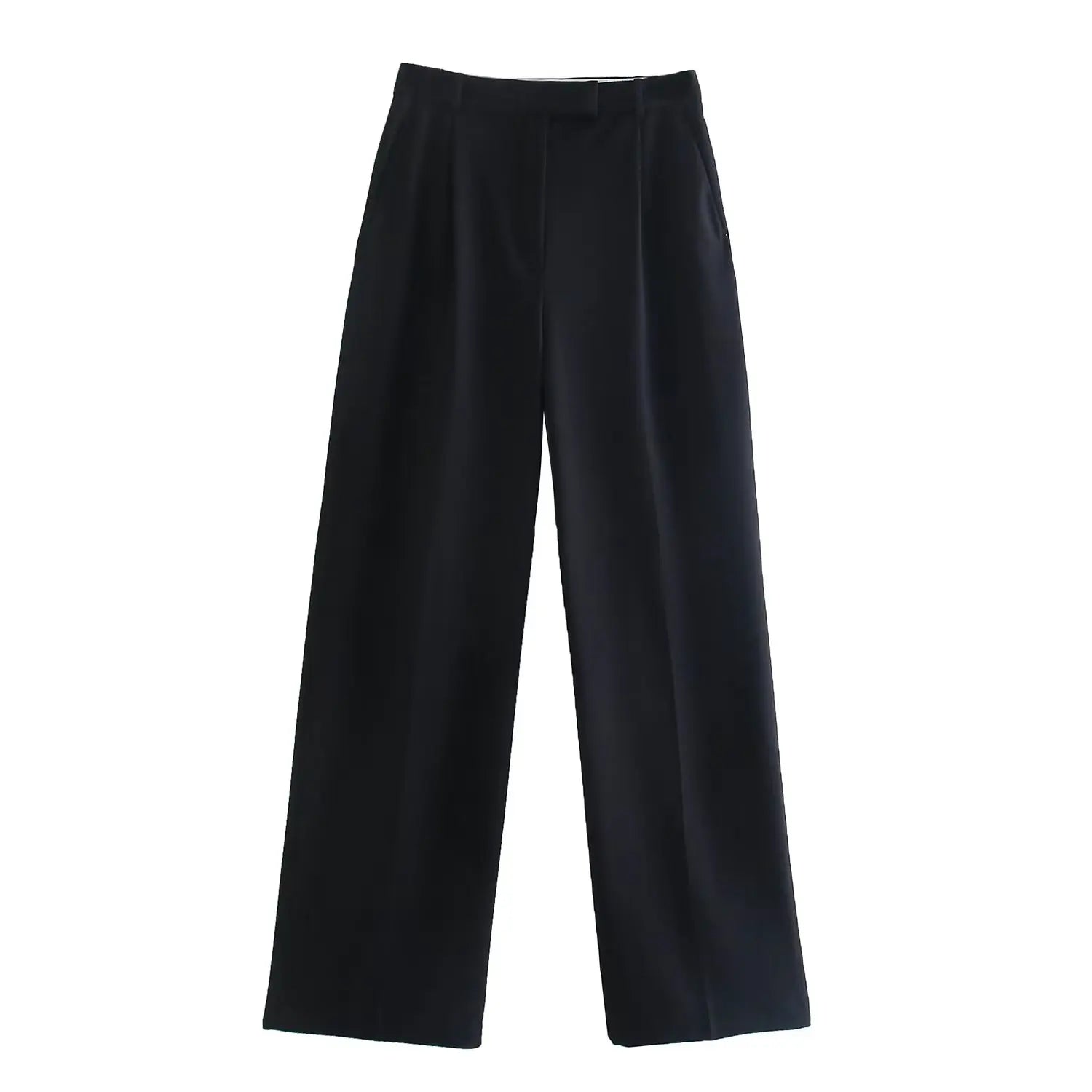 HIGH WAIST WIDE LEG TROUSERS