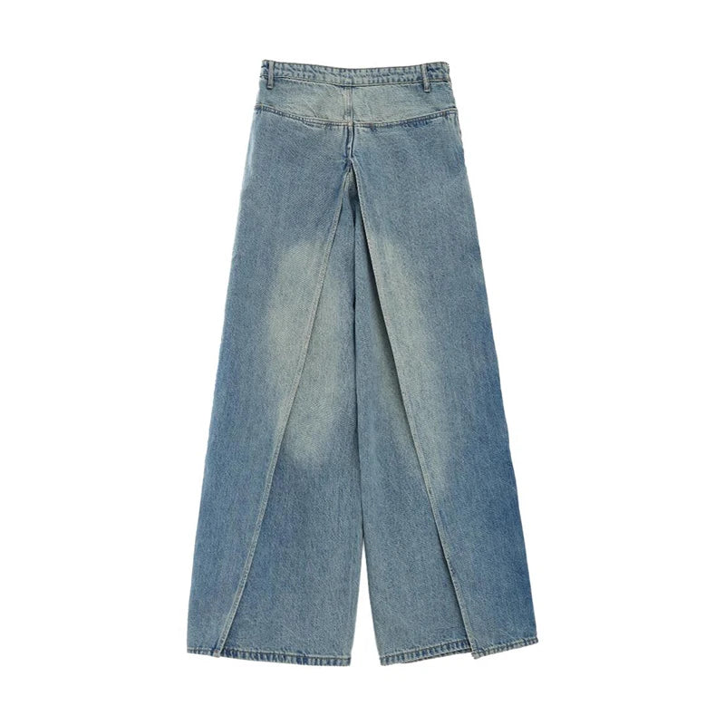 Denim Wide Leg Pants main image 0