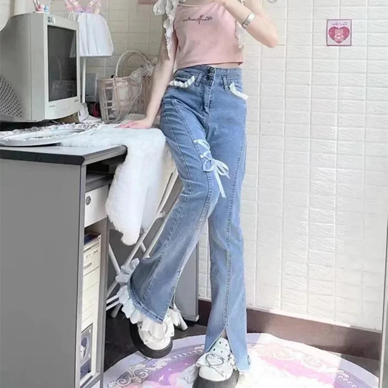 Women's Retro Flare Jeans with Pockets main image 0